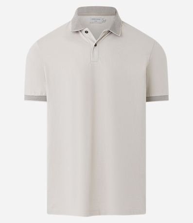 Polo Manga Corta con Cuello Jacquard 5