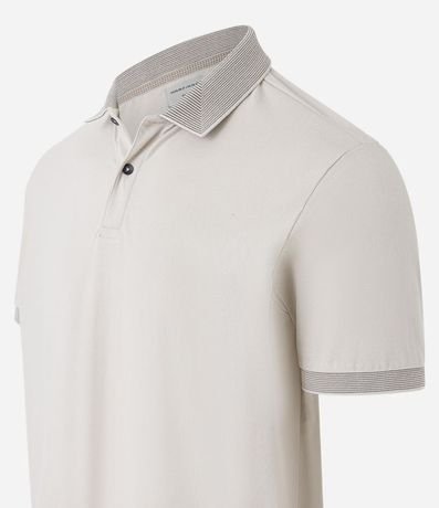 Polo Manga Corta con Cuello Jacquard 6
