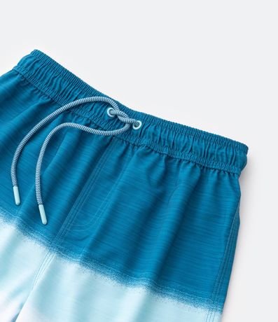 Bermuda de Baño Infantil con Estampa de Bloques Degradé - Talle 5 a 14 años 4