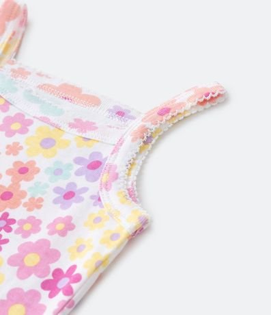 Kit 02 Bodies Infantiles con Estampas Rayada y Floral - Talle 0 a 18 meses 9