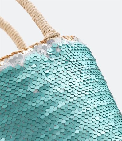 Bolso de Playa Infantil con Correa de Mano y Lentejuela Reversible - Talle U 3