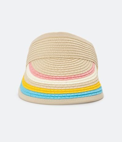 Visera Infantil de Paja con Rayas 2