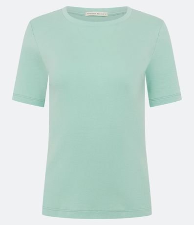 Blusa Básica en Algodón con Manga Corta 6