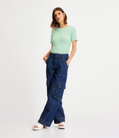 Blusa Básica en Algodón con Manga Corta 2