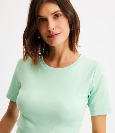Blusa Básica en Algodón con Manga Corta 4