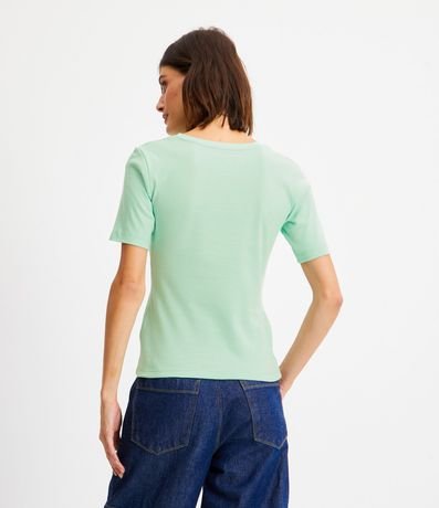 Blusa Básica en Algodón con Manga Corta 5