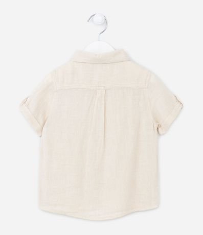 Camisa Infantil en Lino con Pequeño Bolsillo - Talle 1 a 4 años 2