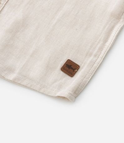 Camisa Infantil en Lino con Pequeño Bolsillo - Talle 1 a 4 años 4