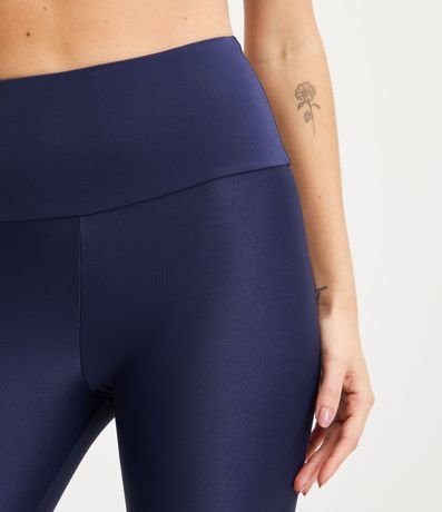 Pantalón Legging Deportiva en Poliamida Acanalada con Cintura Alta 4