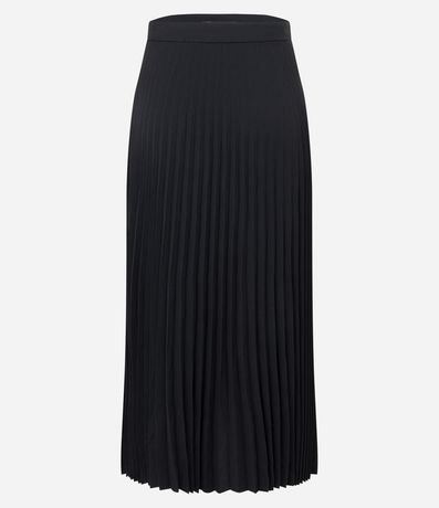 Pollera Midi Evasê en Crepé Plegado 6