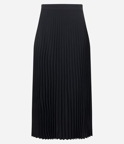 Pollera Midi Evasê en Crepé Plegado 7