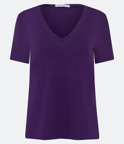 Blusa Básica en Viscosa con Escote V 5