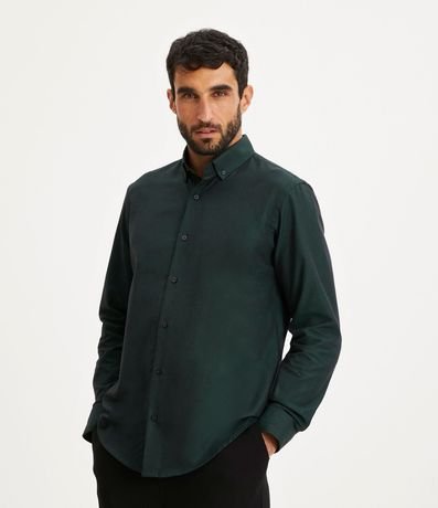 Camisa Comfort en Algodón Manga Larga