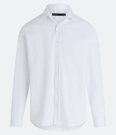 Camisa Comfort en Media Malla con Manga Larga