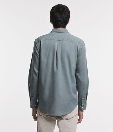 Camisa Comfort Básica en Lino Manga Larga 4