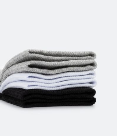 Kit 03 Pares de Medias Caña Corta Deportivas en Algodón con Logo Puma 4