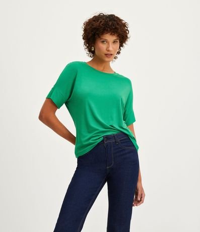 Blusa en Viscosa con Mangas Cortas sin Sisas 3