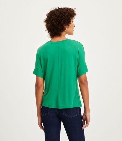 Blusa en Viscosa con Mangas Cortas sin Sisas 4