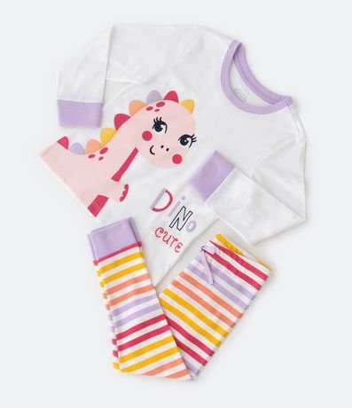 Pijama Largo Infantil Estampado Dinosauria - Talle 2 a 4 años 5
