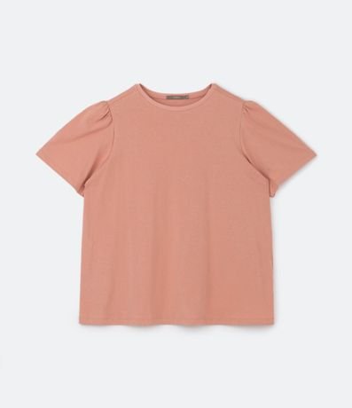 Blusa en Algodón con Manga Abullonada Curve & Plus Size 5
