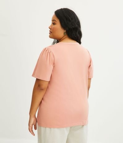 Blusa en Algodón con Manga Abullonada Curve & Plus Size 3