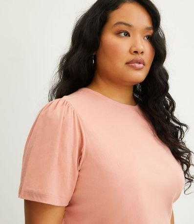 Blusa en Algodón con Manga Abullonada Curve & Plus Size 4