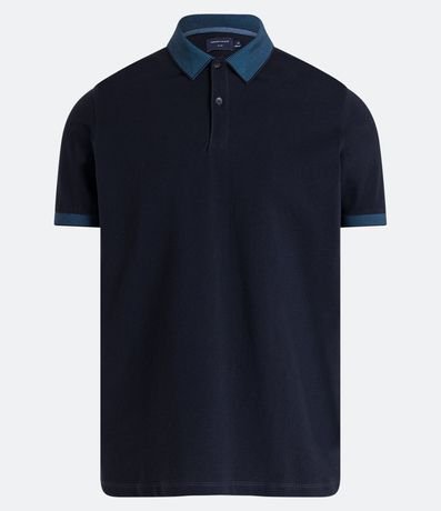 Polo Slim en Algodón con Botones y Detalles Contrastantes 7