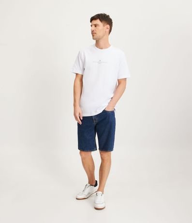 Remera Comfort en Algodón con Estampa de Lettering 3