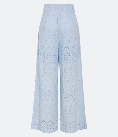 Pantalón Pantalona en Laise Textura de Flor y Bolsillos 6