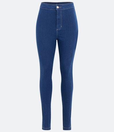 Pantalón Cintura Alta en Jeans con Bolsillos Traseros 5