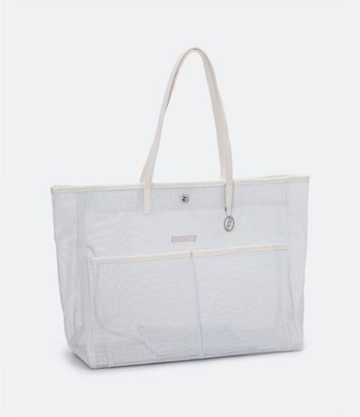 Bolso de Playa Grande en Tela con Necesaire y Acabado en Pu 1