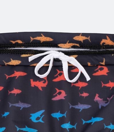 Sunga Boxer Infantil con Estampado en Colores de Tiburones - Talle 5 a 14 años 2