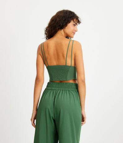 Blusa Cropped Sastrería con Aletas 3