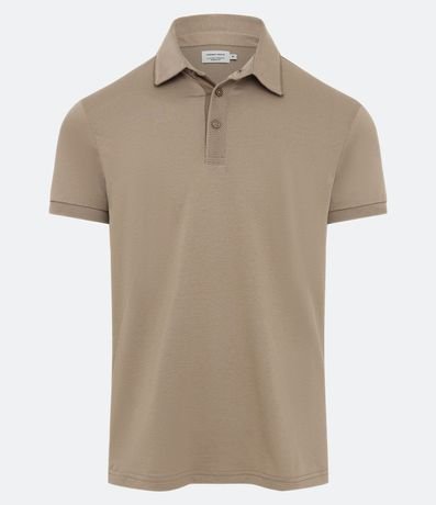 Polo Manga Corta sin Estampa en Algodón Peruano 1