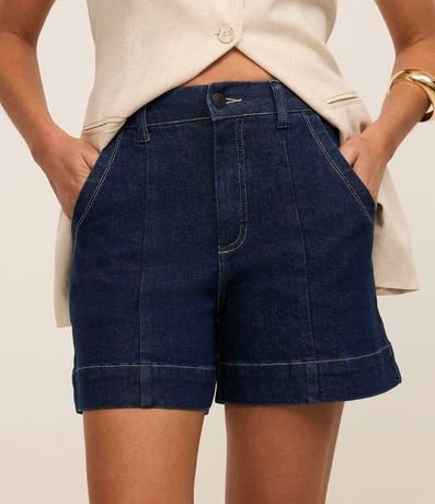 Bermuda Jeans con Bajo Ancho y Bolsillo Cuchillo 3