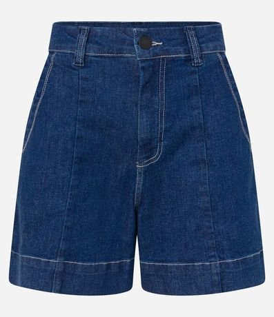 Bermuda Jeans con Bajo Ancho y Bolsillo Cuchillo 5