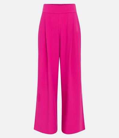 Pantalón Pantalona en Crepé con Pliegues