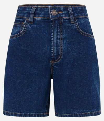 Short Jeans Clássico con Cintura Média 5
