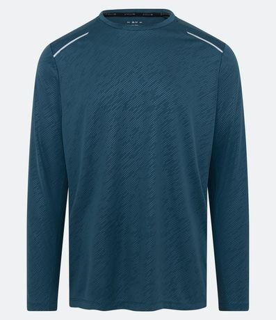 Remera Deportiva Dry Fit con Estampa Rayada 5