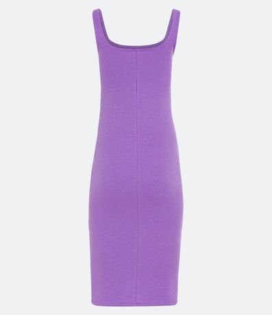 Vestido Midi Básico con Escote Cuadrado 6
