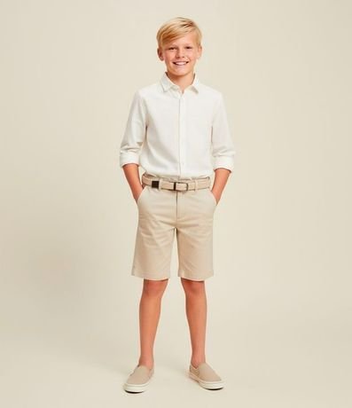 Camisa Infantil Manga Larga en Tricolina - Talle 5 a 14 años 1