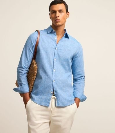 Camisa Manga Larga en Lino