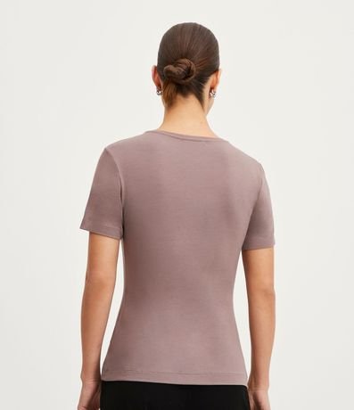 Blusa Básica en Viscosa con Escote Redondo 3