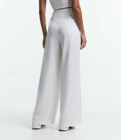 Pantalón Pantalona en Lino con Pliegues y Bolsillos 3