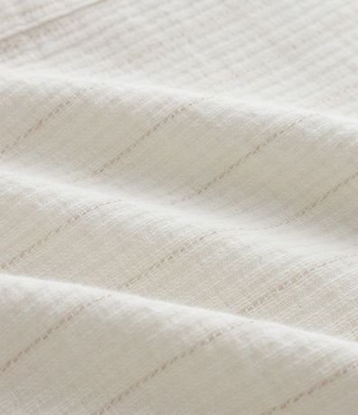 Camisa Regular en Tricolina con Textura Rayada 8