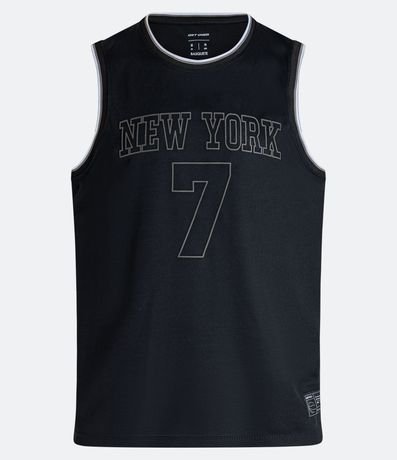 Musculosa Deportiva de Baloncesto en Dry Fit con Estampado New York 7 6