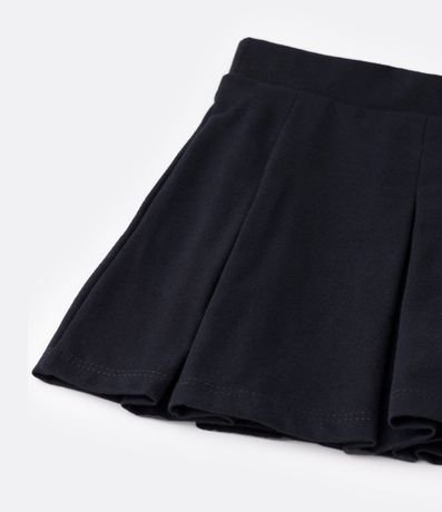 Short Pollera Infantil en Cotton con Pliegas - Talle 5 a 14 años 3