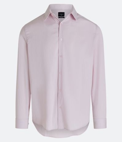 Camisa Social en Algodón Manga Larga con Textura Maquinetada 7