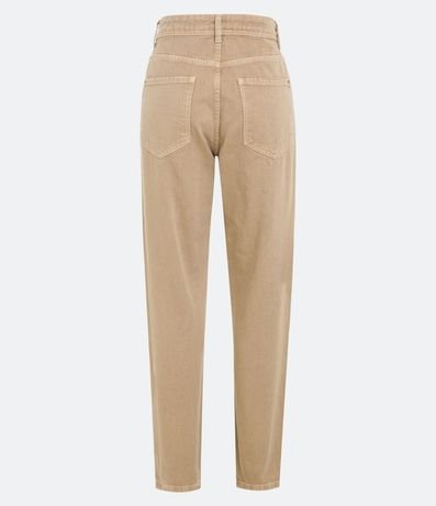Pantalón Mom Cintura Alta en Sarga con Bolsillos 6