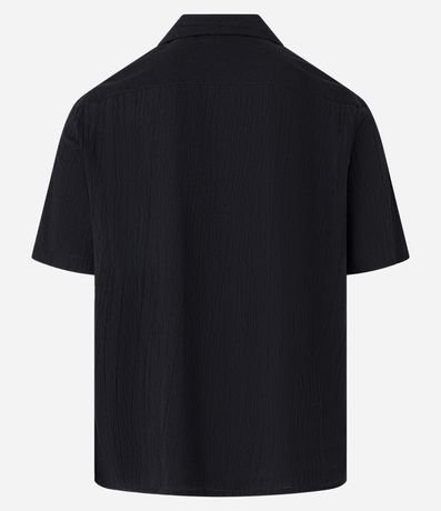 Camisa Slim en Viscosa con Textura Diferenciada y Cuello Inglés 8